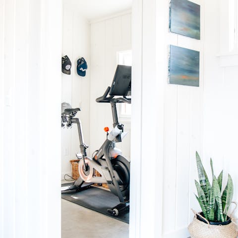 Get in your daily workout on the Peloton