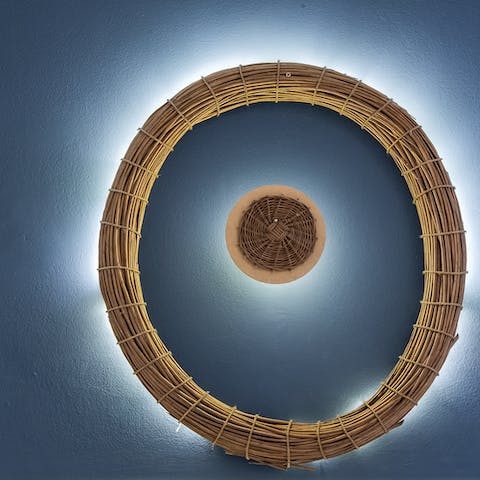 The funky wicker light