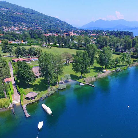 Enjoy views over Lake Maggiore