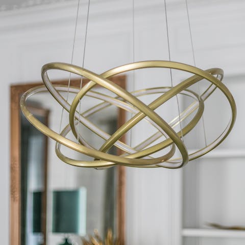 The statement dining room light