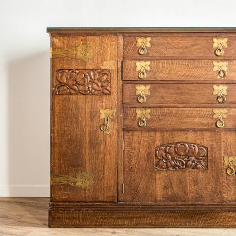 Upack your suitcase into the beautiful, antique sideboard