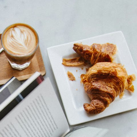 Begin your day with a sweet treat in a local cafe 