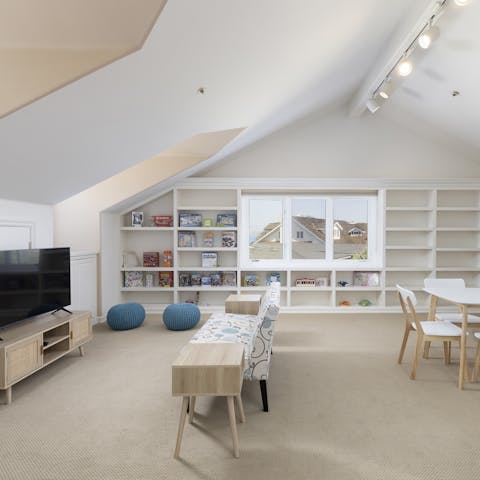 Let the kids' imaginations run wild in the loft room