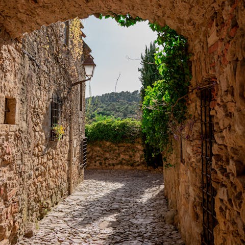 Head up to the medieval town of Pals and wander the cobbled old quarter
