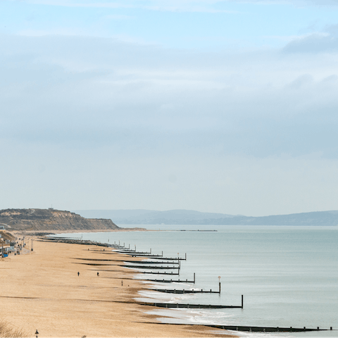 Walk just 100m and arrive at Southbourne Beach