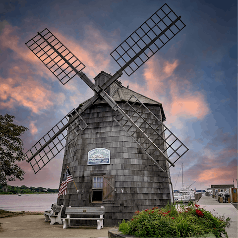 Visit the iconic Windmill before grabbing lunch at one of the cafes