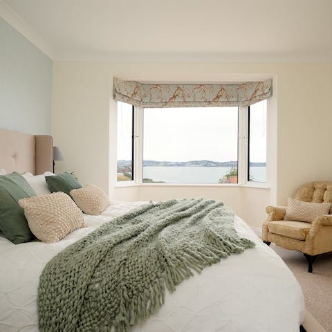 Wake up to sea views each morning from the king-sized main suite