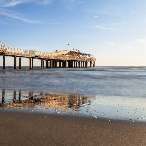 Stay in  Lido di Camaiore, a quick stroll from the sandy beach 