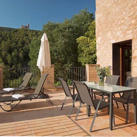 Eat alfresco on your private terrace