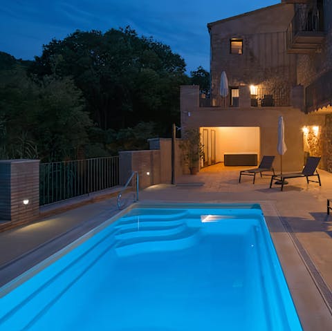 Dip into the beautiful shared pool just steps from your door