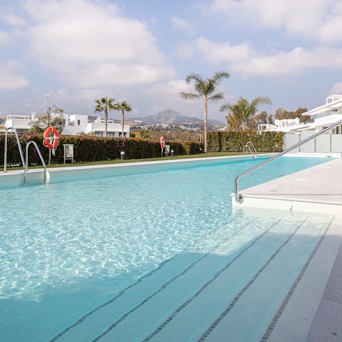 Cool off from the Spanish sun in the communal pool