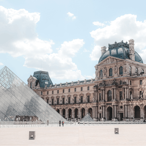Check out the Mona Lisa at the Louvre – it's a short walk away