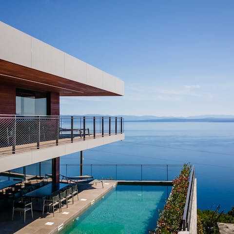 Admire the ocean views from multiple levels