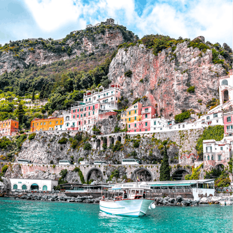 Stroll into Amalfi and explore the charming streets