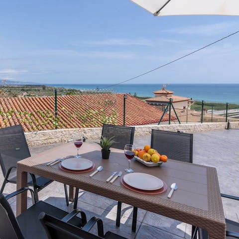Enjoy life's simple pleasures with al fresco dining on the terrace