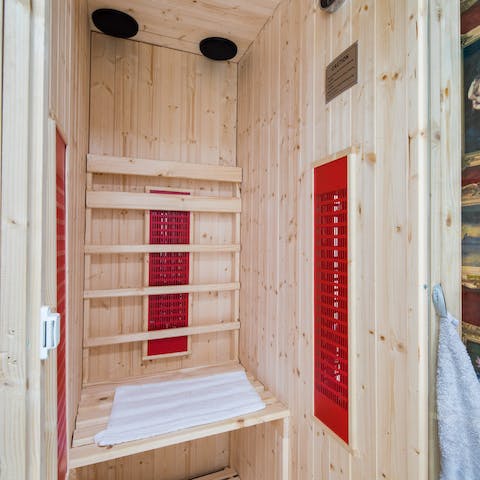 Relax in your own sauna
