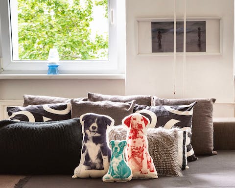 These quirky dog-themed pillows