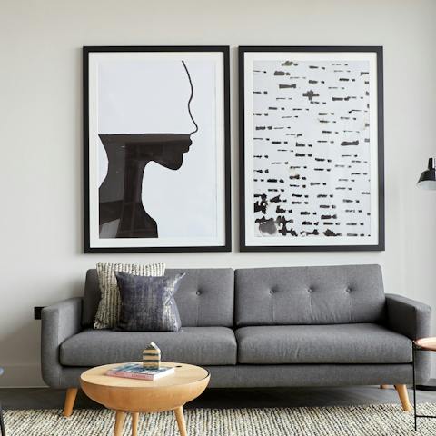 The large framed prints