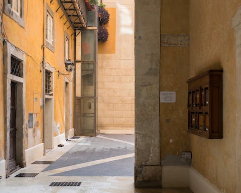 A typical Roman courtyard