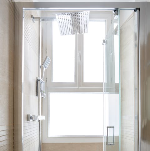 Luxurious rainfall shower