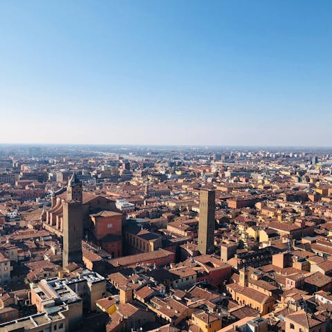 Go shopping at Bologna's Galleria Cavour, just over a five-minute stroll away