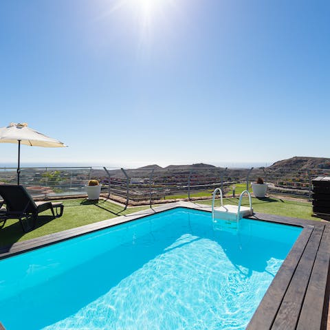 Do a few lengths in the pool with a glorious view