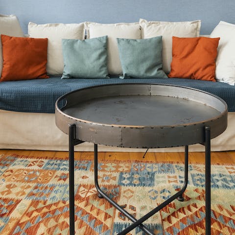 The stylish coffee table