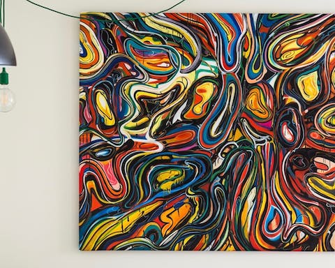 This eye-catching piece of art
