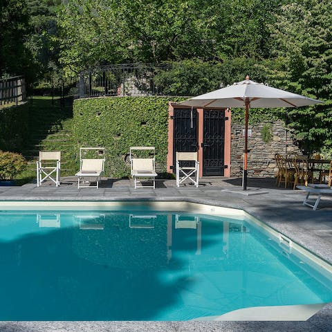 Spend idyllic days lounging by the swimming pool 