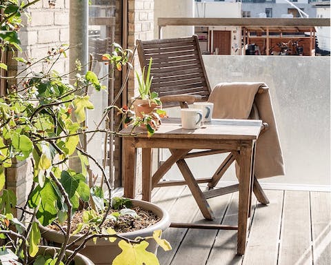 A very cosy balcony