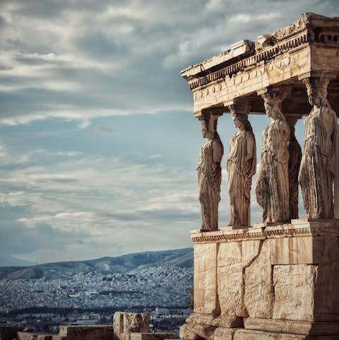 Visit the ancient Acropolis, a ten-minute stroll away