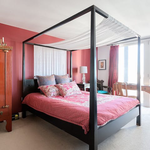 four-poster master bedroom