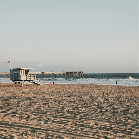 Meander down to Venice Beach on a summer's day, just five minutes away