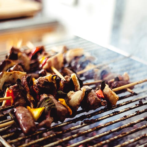 Grill up some light fare on your backyard barbecue