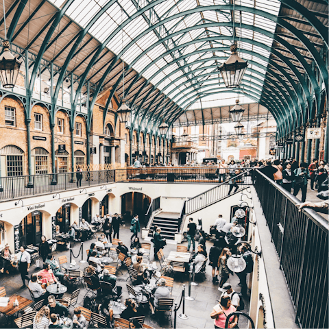 Enjoy the bustling central location – Covent Garden is a five-minute walk