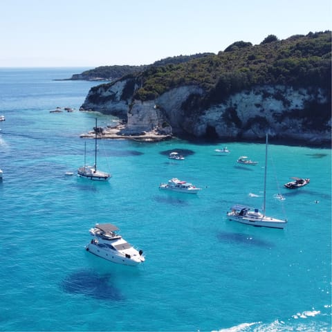 Explore the west coast of Paxos – the nearest beach is a short drive away
