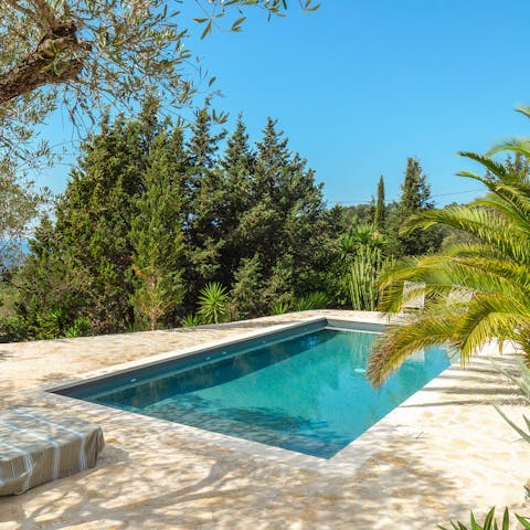 Feel a wonderful state of relaxation after a dip in the pool