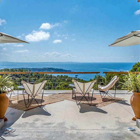 Indulge in impressive sea views from the terrace