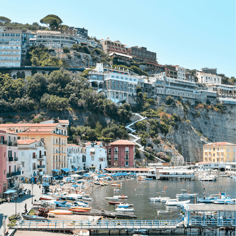 Spend the day in Sorrento, not far by car