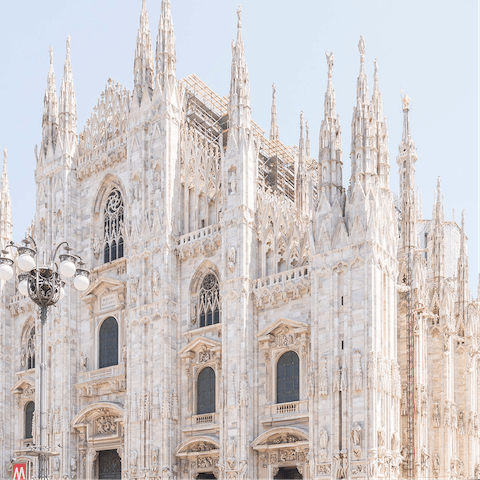 Take the easy train ride into the city centre – the Duomo is twenty-five-minutes away 
