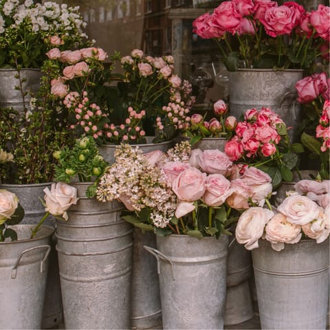 Pick up some flowers on La Rambla, which is within walking distance