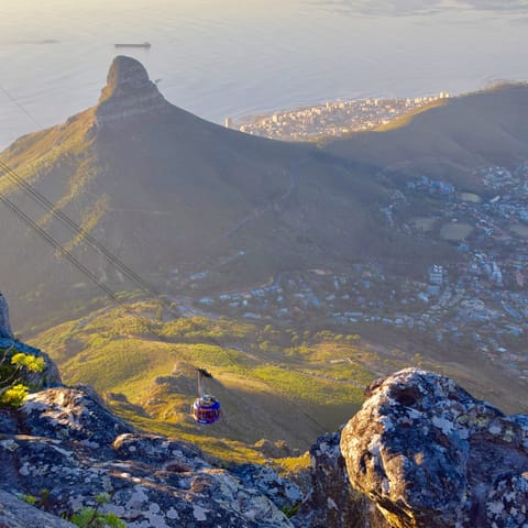 Get up to dazzling heights in the Table Mountain Aeriel Cableway