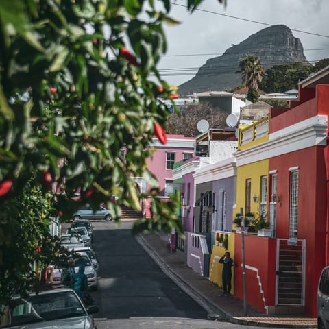 Take some snaps of the colourful cottages in neighbouring Bo-Kaap
