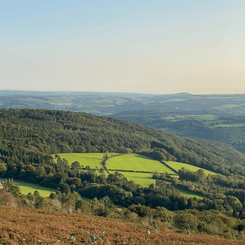 Hike in the glorious Dartmoor National Park, its border is about ten miles away