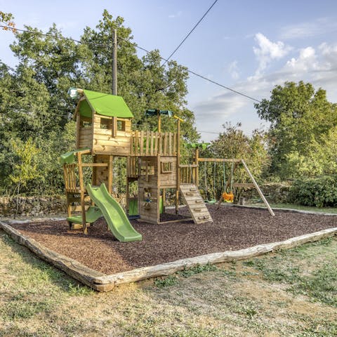 A playground to keep the kids entertained