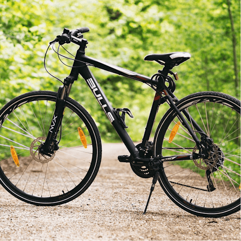 Explore this rural area by bike or on foot