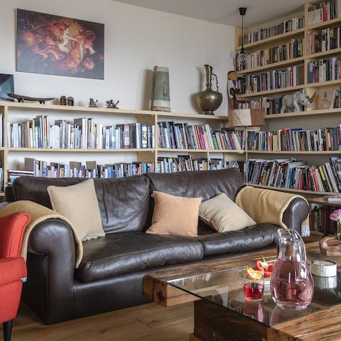 Grab a book from the shelves or stream a movie in the snug