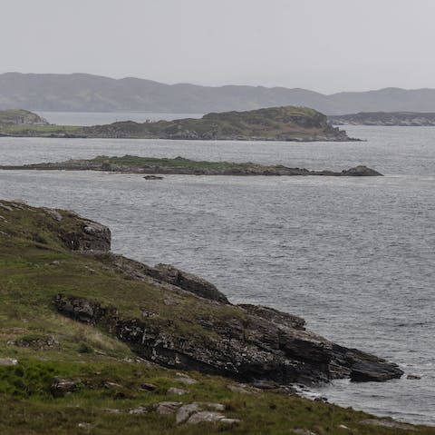 Explore the stunning landscape of the remote peninsula of Applecross – just opposite the Isle of Skye