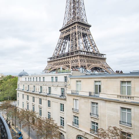 Marvel at the unbeatable views of the Eiffel Tower, from your home