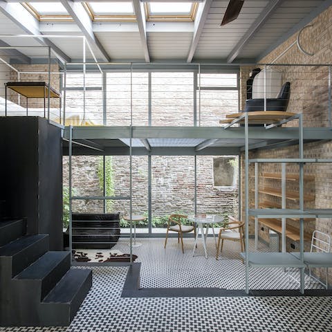 Stay in an innovative apartment designed by an architect owner